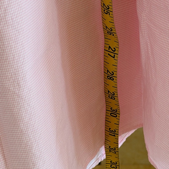 Lacoste Pink Gingham Button-Down Shirt - Picture 11 of 16
